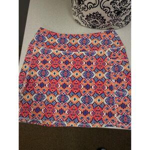 Intro Love The Fit Skort Petite M Revolutionary Tummy Control Ikat Print